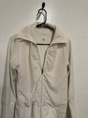 lululemon athletica Cream Full-Zip Bomber Jacket